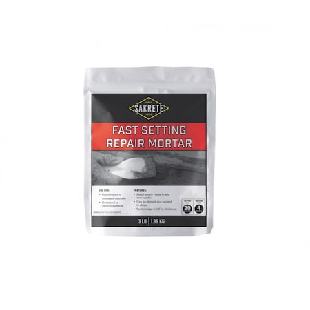Sakrete Fast Setting Repair Mortar - 3 lb. Bag 120371
